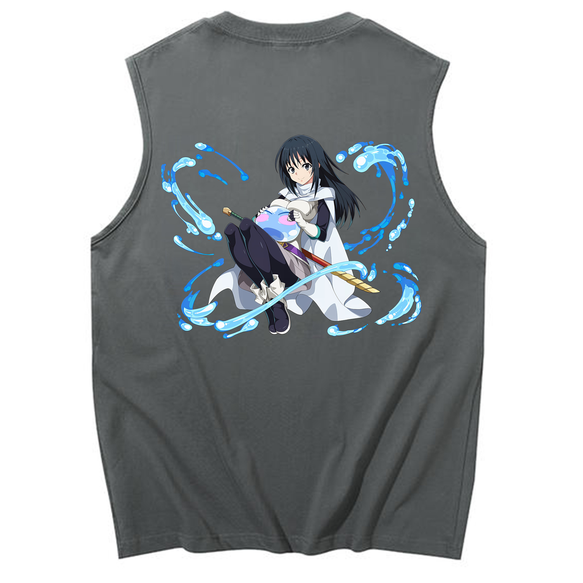 （画像用） 転スラ Regarding Reincarnated to Slime コットン100％タンクトップ（背面プリント）